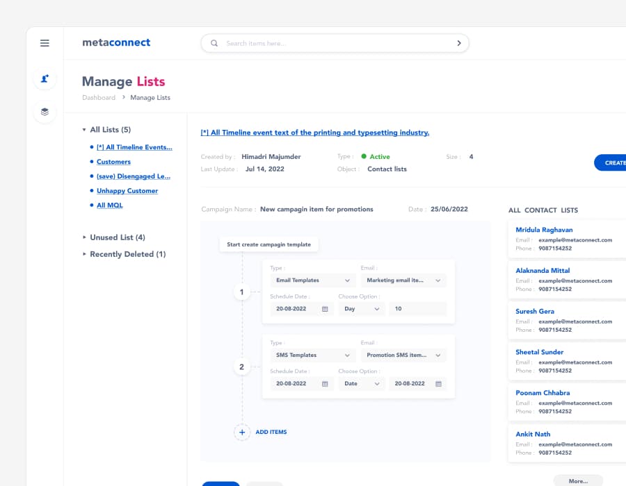 MetaConnect Dashboard Preview
